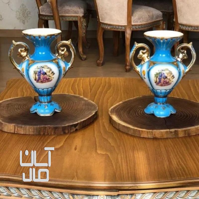 دو عدد گلدان قدیمی