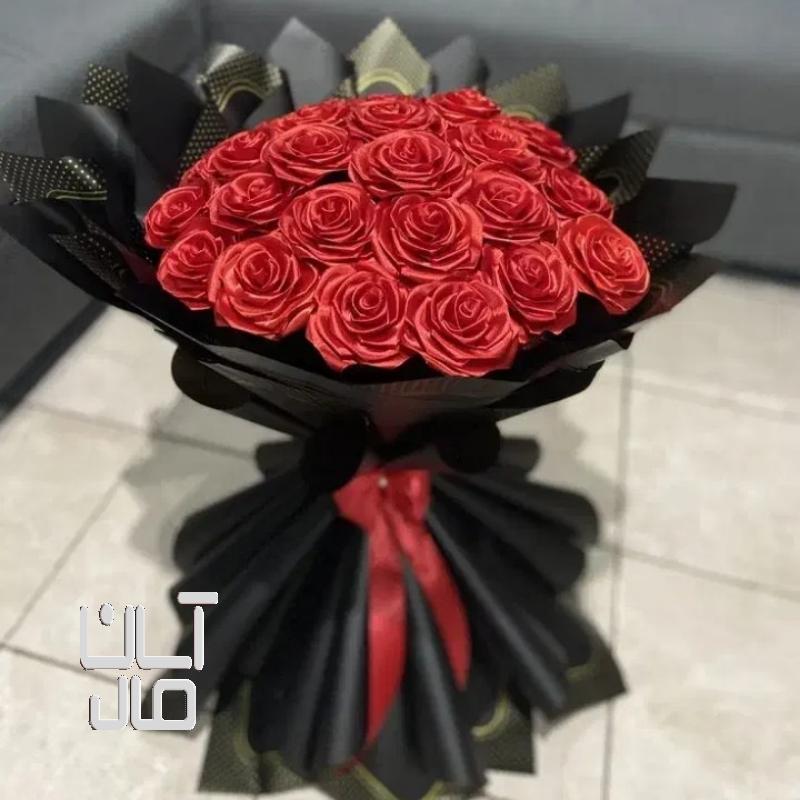 دسته گل روبانی