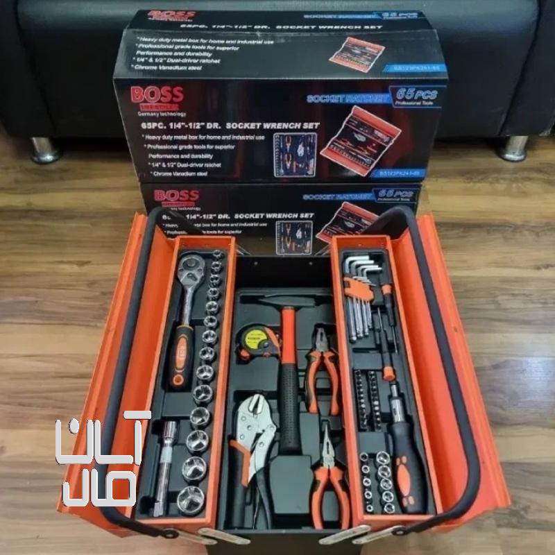 جعبه ۶۵ پارچه ابزار