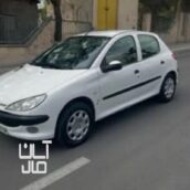 پژو ۲۰۶ تیپ۲ سفید مدل ۸۹
