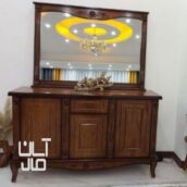 آینه کنسول چوبی