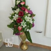 گل مصنوعی باگلدان