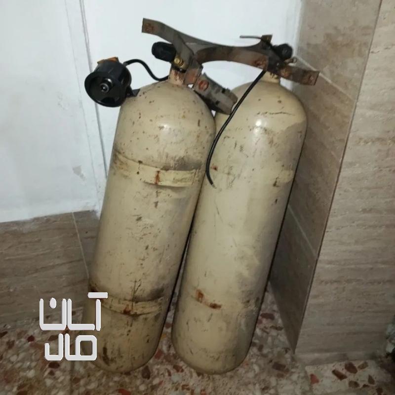 دو عدد کپسول گاز CNG