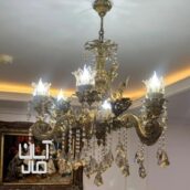 لوستر کریستالی برنز