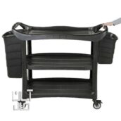 ترولی پلاستیکی کارلایز بهمراه دو سطل