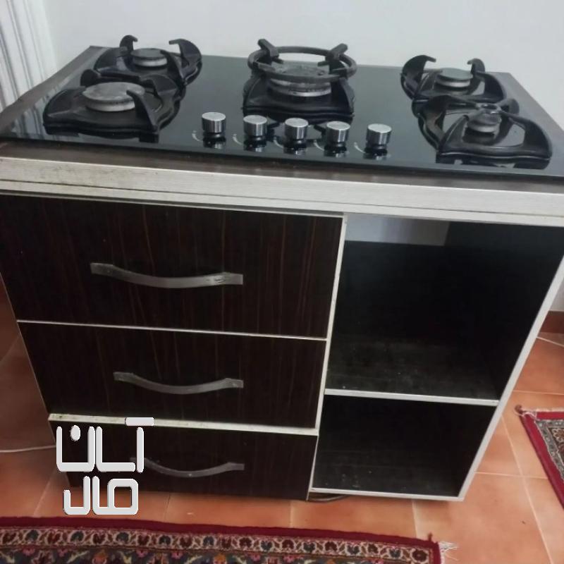 اجاق گاز ۵شعله شیشه ای