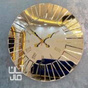 ساعت دیواری آینه ای