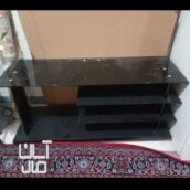 میز تلویزیون شیشه ای