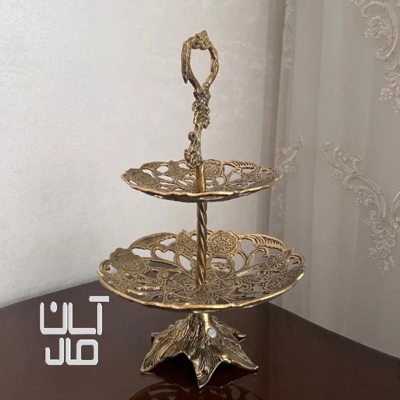 شیرینی خوری برنز دوطبقه