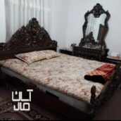 تخت دونفره بامیز آرایشی وپاتختی