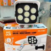 پروژکتور و چراغ طرح دوربین پنل خورشیدی