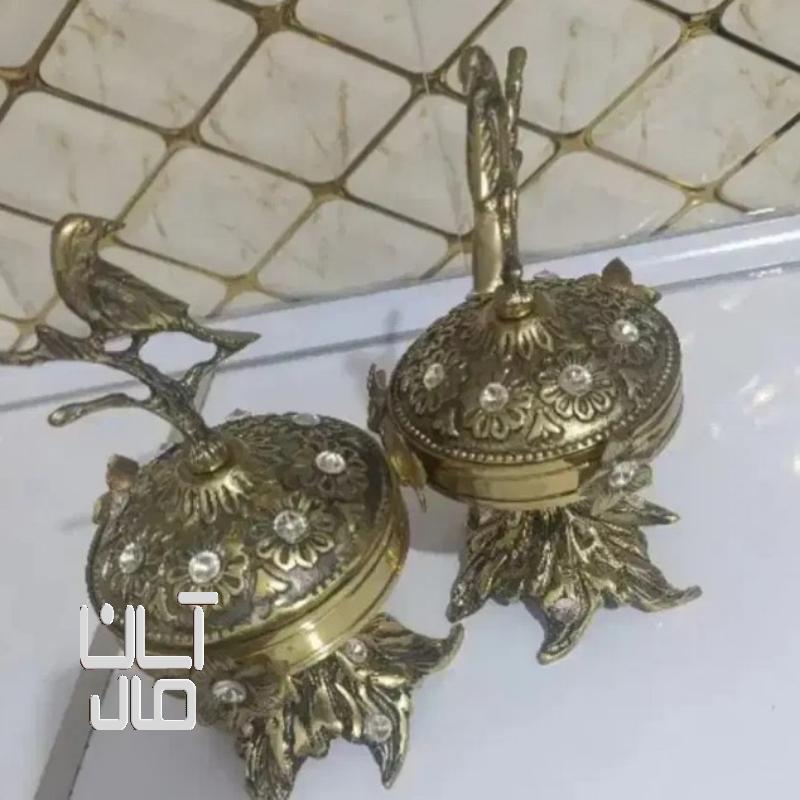 دو عدد قندان برنز