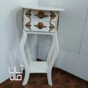 میز تلفن چوبی