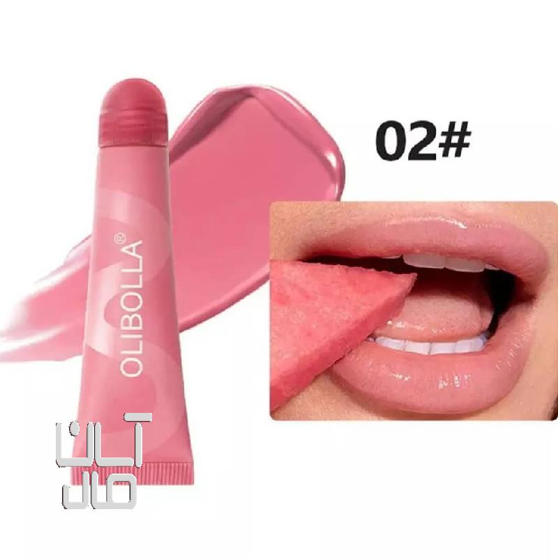 لیپ گلس تیوپی ژله ای«رژخیس»برند(OLIBOLLA)