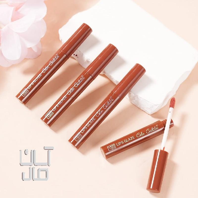 پک رژلب مایع 4عددی مدل شکلاتی برند (COLOUR COSTELE)