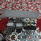 شال دستکش کلاه مردانه نو تمیز