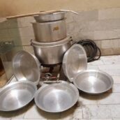 دیگ وآبکش واجاق