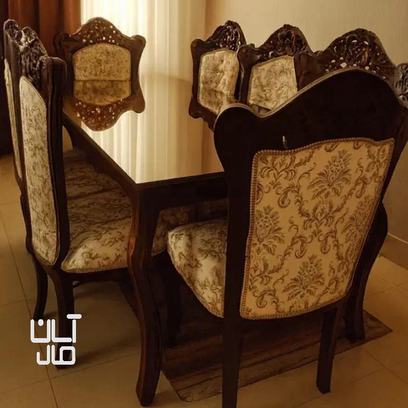 میز ناهارخوری ۶نفره چوبی