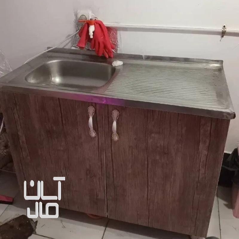 سینک دولگنه کابینتی