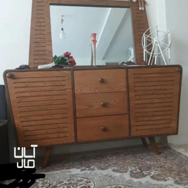 آینه کنسول چوبی