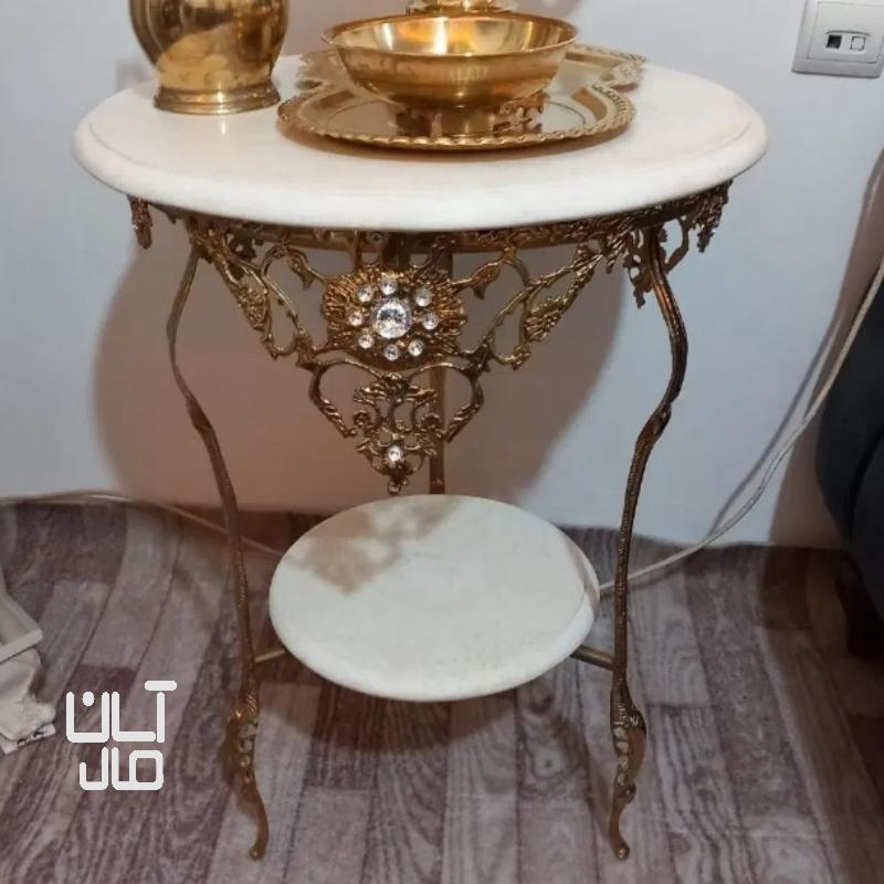 میز تلفن برنز