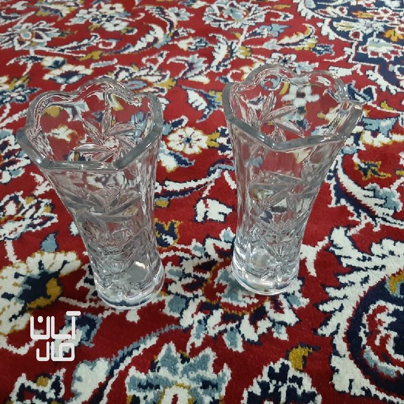 جای گلدان کریستال نو تمیز