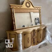 آینه کنسول چوبی