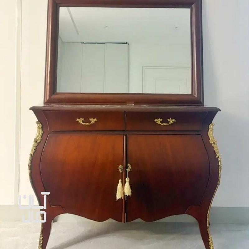 آینه کنسول چوبی