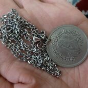 گردنبند استیل نو تمیز