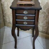 میز تلفن چوبی